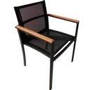 Ver imagem 5 de Jogo de Mesa Ripada 90cm 4 Cadeiras Perpétua Ombrelone 3m com Base Preto