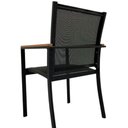 Ver imagem 3 de Jogo de Mesa Ripada 90cm 4 Cadeiras Perpétua Ombrelone 3m com Base Preto