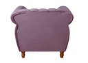 Ver imagem 3 de Poltrona Realeza Chesterfield Cadeira Vintage Decoração Retrô - Veludo Roxo
