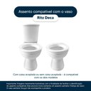 Ver imagem 4 de Assento Sanitário Poliester Ritz Branco para Vaso Deca