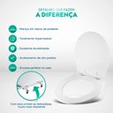 Ver imagem 3 de Assento Sanitário Poliester Ritz Branco para Vaso Deca