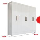 Ver imagem 3 de Guarda-roupa Infantil 6 Portas Poesia