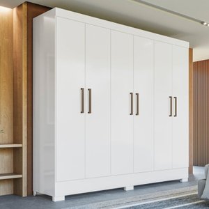 Guarda-roupa Infantil 6 Portas Poesia