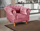 Ver imagem 2 de Poltrona Dom Pedro Cor:Suede Rosa 280