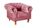 Ver imagem 1 de Poltrona Dom Pedro Cor:Suede Rosa 280