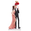 Ver imagem 1 de Figura Decorativa Wolff Resina Casal 12,5x7,5x31cm 61531