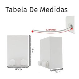 Varal Retrátil de Parede em Aço Inox Até 4,2 metros - 4