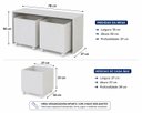 Ver imagem 5 de Mesa de Atividades Infantil com Baús Organizadores Branco