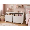 Ver imagem 3 de Mesa de Atividades Infantil com Baús Organizadores Branco