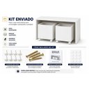Ver mais imagens de Mesa de Atividades Infantil com Baús Organizadores Branco