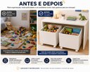 Ver imagem 6 de Mesa de Atividades Infantil com Baús Organizadores Branco
