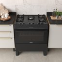 Ver imagem 2 de Fogão 5 Bocas Itatiaia Electra Glass New com Acendimento Automático Preto Bivolt