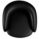 Ver imagem 4 de Poltrona Giratória 87cm Heidi Courino Preto - Sallar Home