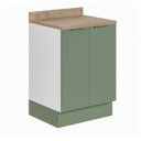 Ver imagem 2 de Balcão 2 Portas 60cm com Tampo com Rodapé Ipanema CabeCasa MadeiraOriginals