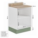 Ver imagem 3 de Balcão 2 Portas 60cm com Tampo com Rodapé Ipanema CabeCasa MadeiraOriginals