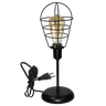 Luminária Mesa Abajur Clássico Aramado Lamp Preto P/led - 1