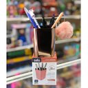 Ver imagem 4 de Kit 6 Porta Objetos Caneta Lápis Organizador Mesa Escritório Rose Gold Metalizado Dello
