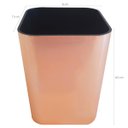 Ver imagem 3 de Kit 6 Porta Objetos Caneta Lápis Organizador Mesa Escritório Rose Gold Metalizado Dello