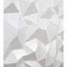 Kit 50 Placas Revestimento de Parede PVC 3d Alto Relevo Diamante Branco - 4