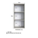 Ver imagem 6 de Kit 2 Armários de Banheiro 2 Portas com Espelho Suspenso 36cm Multimóveis Crpro-ARM010 Arenas