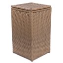 Ver imagem 2 de Cesto de Roupa Fibra Sintética Vertical 40x40x70 Cappuccino