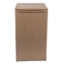 Ver imagem 1 de Cesto de Roupa Fibra Sintética Vertical 40x40x70 Cappuccino