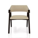 Ver imagem 5 de Kit 6 Cadeiras Sala de Jantar e Jogos Carteados Madeira Maciça Poker Linho Offwhite/tabaco G42 - Gra