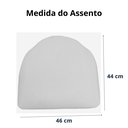 Ver imagem 6 de 2 Cadeira Vivara Mesa Jantar Estofada Cozinha Fibra Sintética Areia