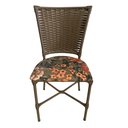 Ver imagem 3 de 2 Cadeira Vivara Mesa Jantar Estofada Cozinha Fibra Sintética Areia