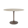 Mesa Lateral Saarinen com tampo de Mármore Travertino 40cm - 1