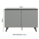 Ver imagem 3 de Balcão de Cozinha 120cm 2 Portas com Pés Nice Madesa