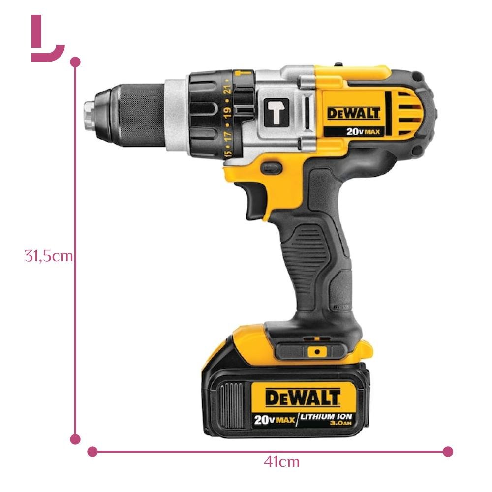 Furadeira/parafusadeira de Impacto 220v - Dewalt - 3