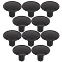 Ver imagem 1 de Kit 10 Puxadores 1764 Grenade Ponto Preto Fosco Móveis Armários Gavetas Torralba