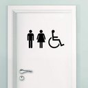 Ver imagem 1 de Adesivo de Parede para Banheiro para Todos-Pequeno 28x13cm