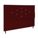 Ver imagem 1 de Cabeceira Cama Box Queen 195 Cm Virgínia Marsala