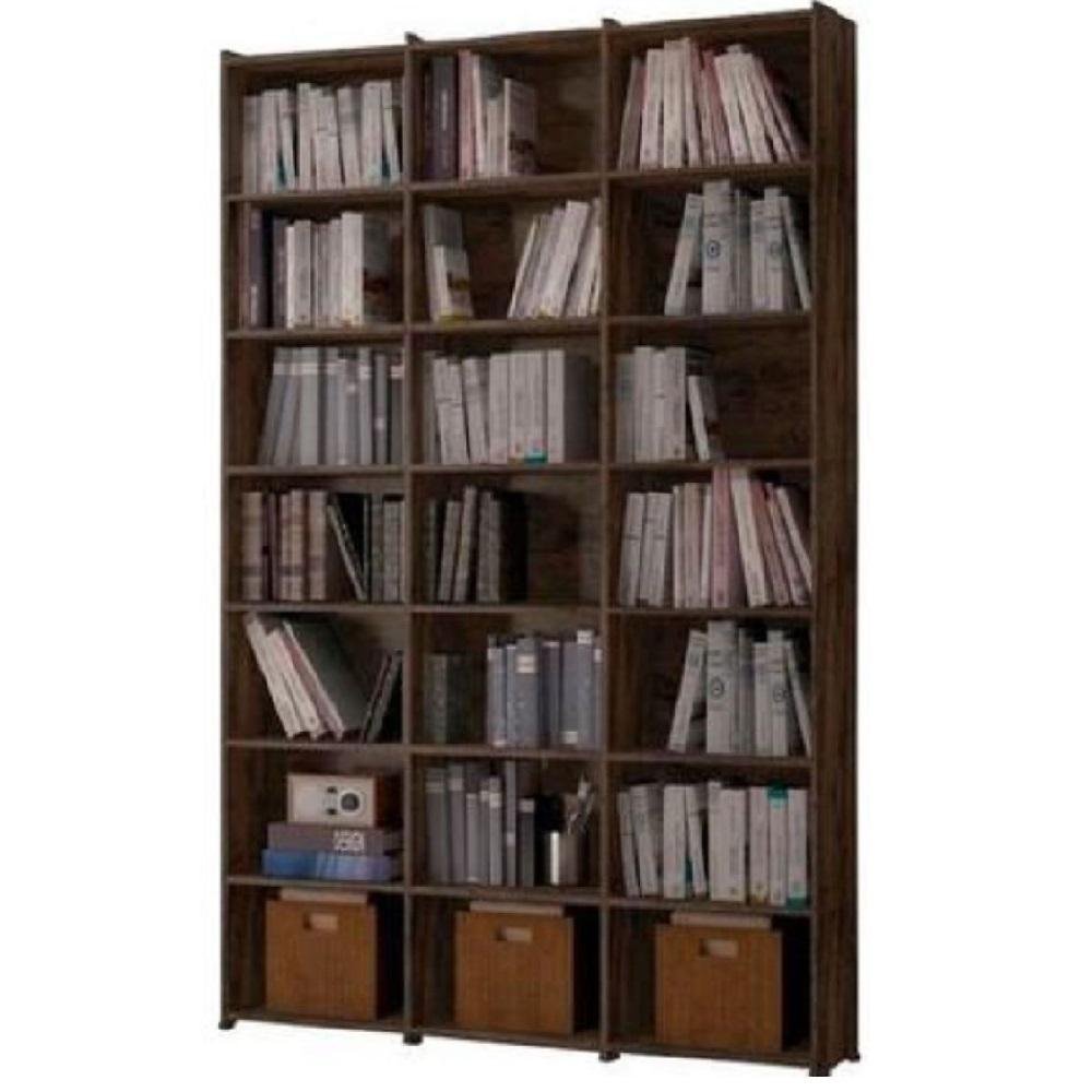 Estante de Livros Escritório 21 Nichos Livreiro Montenegro Castani Bela Casa - 3
