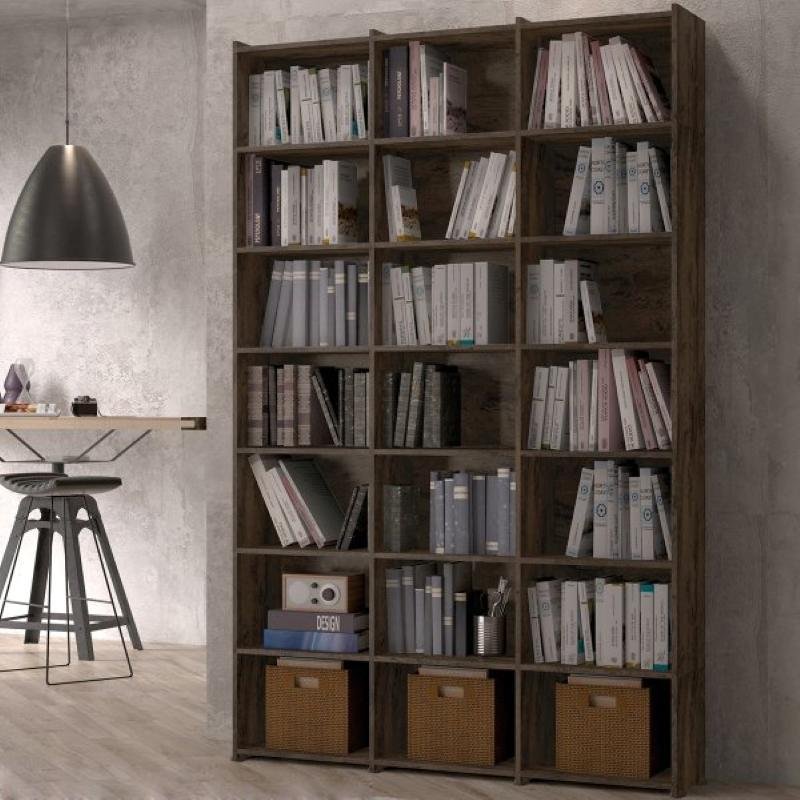 Estante de Livros Escritório 21 Nichos Livreiro Montenegro Castani Bela Casa - 4