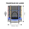 Trampolim Cama Elástica Pula Pula Infantil:amarelo - 2