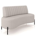 Ver imagem 1 de Sofá Chaise 2 Lugares Sala Living 160cm Pés Industrial Cayman K01 Linho Cru Lyam Decor