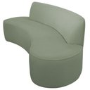 Ver imagem 1 de Sofá Orgânico 02 Lugares 150cm Mônaco Bouclé Verde Claro - Nexta Casa