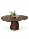 Ver imagem 6 de Mesa de Jantar Orgânica Eclat Base Cone Oval 170x100cm - MDF Tabaco