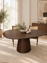 Ver imagem 4 de Mesa de Jantar Orgânica Eclat Base Cone Oval 170x100cm - MDF Tabaco