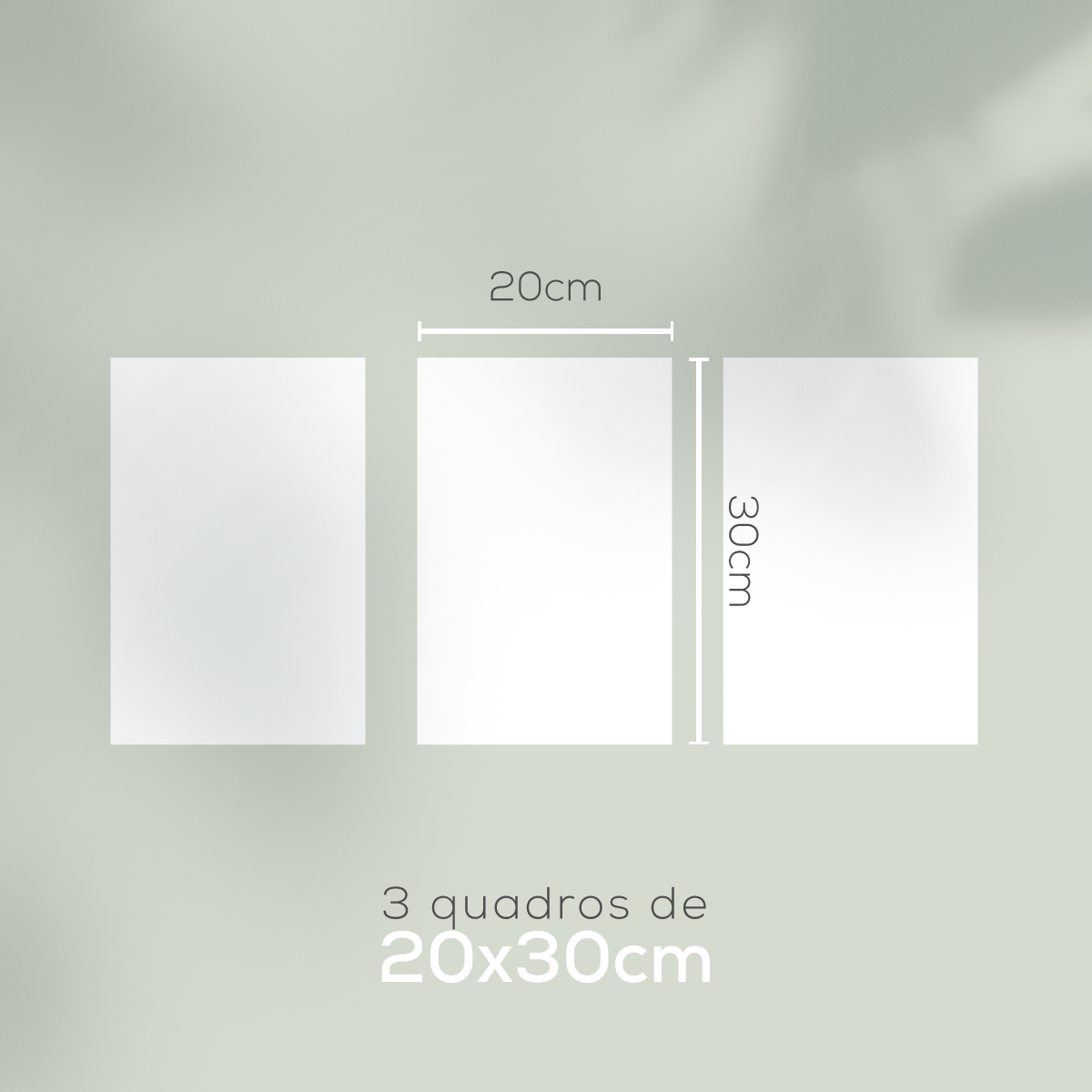 Placa Quadro Decorativo Arte Abstrato para Decoração em Mdf 30x20 Cm Kit com 3 Peças - 3