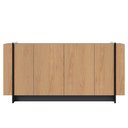 Ver imagem 2 de Aparador Buffet para Sala de Jantar 4 Portas 160cm Puerto C04 Freijó Preto Fosco - Lyam Decor
