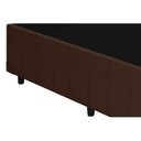 Ver imagem 6 de Cama Box Solteiro: Colchão Molas Anjos Superlastic Duo Sono + Base CRC Linhão Marrom(88x188)