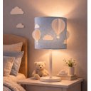 Ver imagem 1 de Abajur Infantil Balão Nuvem 3d Luminária Quarto Bebê Tom Luz