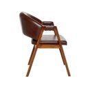 Ver imagem 5 de Kit 4 Cadeiras Sala de Jantar Premium com Braço Madeira Maciça Movellu Home