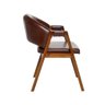 Kit 4 Cadeiras Sala de Jantar Premium com Braço Madeira Maciça Movellu Home - 5