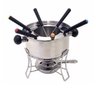 Conjunto Fondue 10 Peças Inox Panela Garfo Fogareiro Frutas Chocolate Queito Frio Vinho Outono Inver - 4