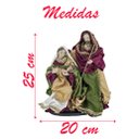 Ver imagem 2 de Presépio Estátua Sagrada Família Jesus 25cm